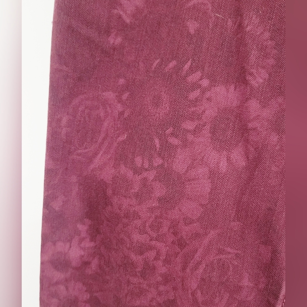 NWT Black Orchid Burgundy Black Jewel Floral Skinny Jeans | Size 29 - Picture 3 of 9